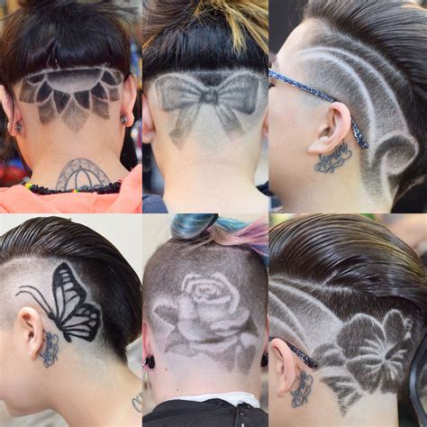 gucci design shaved into side of head